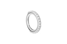 Laden Sie das Bild in den Galerie-Viewer, 18 Karat Gold Multiple Kristalle Clicker Ring piercinginspiration®