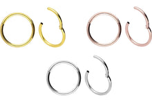 Laden Sie das Bild in den Galerie-Viewer, Basic 18 Karat Gold Clicker Ring piercinginspiration®