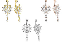 Laden Sie das Bild in den Galerie-Viewer, Großer Schmetterling Kristall Bauchnabelpiercing Barbell piercinginspiration®