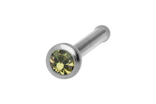 Laden Sie das Bild in den Galerie-Viewer, Basic Pin Nasenstecker Kristall SILBER Chirurgenstahl piercinginspiration®