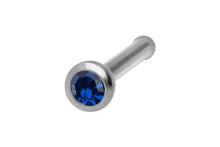 Laden Sie das Bild in den Galerie-Viewer, Basic Pin Nasenstecker Kristall SILBER Chirurgenstahl piercinginspiration®