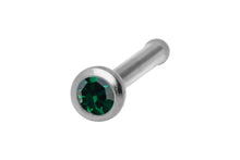 Laden Sie das Bild in den Galerie-Viewer, Basic Pin Nasenstecker Kristall SILBER Chirurgenstahl piercinginspiration®