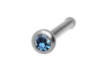 Laden Sie das Bild in den Galerie-Viewer, Basic Pin Nasenstecker Kristall SILBER Chirurgenstahl piercinginspiration®