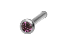 Laden Sie das Bild in den Galerie-Viewer, Basic Pin Nasenstecker Kristall SILBER Chirurgenstahl piercinginspiration®