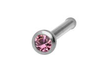 Laden Sie das Bild in den Galerie-Viewer, Basic Pin Nasenstecker Kristall SILBER Chirurgenstahl piercinginspiration®