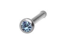 Laden Sie das Bild in den Galerie-Viewer, Basic Pin Nasenstecker Kristall SILBER Chirurgenstahl piercinginspiration®