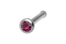 Laden Sie das Bild in den Galerie-Viewer, Basic Pin Nasenstecker Kristall SILBER Chirurgenstahl piercinginspiration®