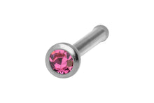 Laden Sie das Bild in den Galerie-Viewer, Basic Pin Nasenstecker Kristall SILBER Chirurgenstahl piercinginspiration®