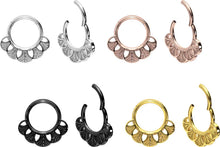 Laden Sie das Bild in den Galerie-Viewer, Clicker Ring Blätter Design piercinginspiration®
