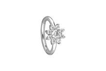 Laden Sie das Bild in den Galerie-Viewer, Kristall Blume Clicker Ring piercinginspiration®