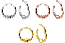 Laden Sie das Bild in den Galerie-Viewer, Clicker Ring Kugel Struktur piercinginspiration®