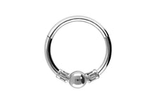 Laden Sie das Bild in den Galerie-Viewer, Clicker Ring Kugel Struktur piercinginspiration®