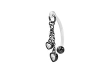 Laden Sie das Bild in den Galerie-Viewer, Doppel Kristallherzen Intim Piercing piercinginspiration®