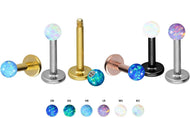Titan Opal Labret Ohrpiercing piercinginspiration®