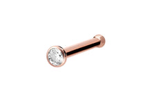 Laden Sie das Bild in den Galerie-Viewer, Titan Basic Kristall Nasenstecker Pin piercinginspiration®