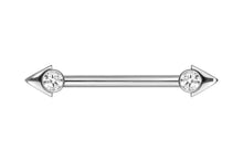 Laden Sie das Bild in den Galerie-Viewer, Titan Innengewinde Pfeilspitze Nippelpiercing piercinginspiration®