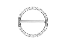 Laden Sie das Bild in den Galerie-Viewer, Titan Nippel Ring Clicker Eingefasste Kristalle piercinginspiration®