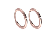 Laden Sie das Bild in den Galerie-Viewer, Titan Kreolen Clicker Ring Paar Ohrstecker Ohrringe piercinginspiration®