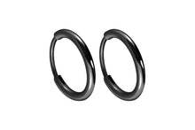 Laden Sie das Bild in den Galerie-Viewer, Titan Kreolen Clicker Ring Paar Ohrstecker Ohrringe piercinginspiration®