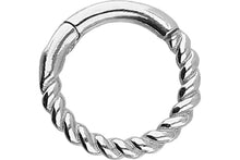 Laden Sie das Bild in den Galerie-Viewer, Clicker Ring Gedreht 18 Karat Gold piercinginspiration®