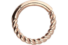 Laden Sie das Bild in den Galerie-Viewer, Clicker Ring Gedreht 18 Karat Gold piercinginspiration®