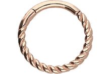 Laden Sie das Bild in den Galerie-Viewer, Clicker Ring Gedreht 18 Karat Gold piercinginspiration®