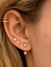 Laden Sie das Bild in den Galerie-Viewer, Doppel Kristalle Ear Cuff 925 Sterling Silber piercinginspiration®
