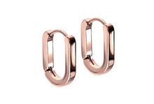 Laden Sie das Bild in den Galerie-Viewer, Ovale Geometrische Kreolen Clicker Ring Paar piercinginspiration®