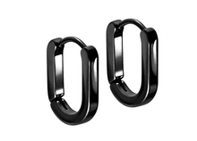 Laden Sie das Bild in den Galerie-Viewer, Ovale Geometrische Kreolen Clicker Ring Paar piercinginspiration®