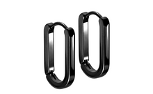 Laden Sie das Bild in den Galerie-Viewer, Ovale Geometrische Kreolen Clicker Ring Paar piercinginspiration®