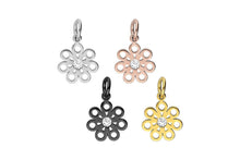 Laden Sie das Bild in den Galerie-Viewer, Kristall Piercing Anhänger Blume piercinginspiration®