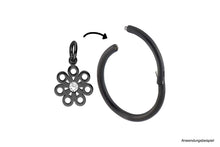 Laden Sie das Bild in den Galerie-Viewer, Kristall Piercing Anhänger Blume piercinginspiration®
