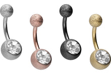 Laden Sie das Bild in den Galerie-Viewer, Diamantoptik Kristall Bauchnabelpiercing piercinginspiration®