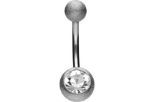 Laden Sie das Bild in den Galerie-Viewer, Diamantoptik Kristall Bauchnabelpiercing piercinginspiration®