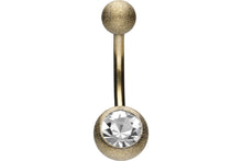 Laden Sie das Bild in den Galerie-Viewer, Diamantoptik Kristall Bauchnabelpiercing piercinginspiration®