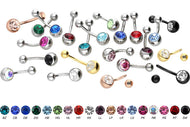 Titan Kristall Bauchnabelpiercing piercinginspiration®