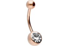 Laden Sie das Bild in den Galerie-Viewer, Kristall Bauchnabelpiercing Chirurgenstahl piercinginspiration®