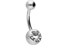 Laden Sie das Bild in den Galerie-Viewer, Kristall Bauchnabelpiercing Chirurgenstahl piercinginspiration®