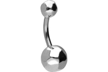 Laden Sie das Bild in den Galerie-Viewer, Polygon Bauchnabelpiercing Gehämmert Barbell piercinginspiration®