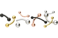 Laden Sie das Bild in den Galerie-Viewer, Titan Basic Rook Banane Barbell piercinginspiration®