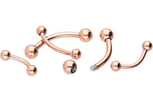 Laden Sie das Bild in den Galerie-Viewer, Titan Basic Rook Banane Barbell piercinginspiration®