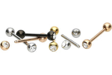 Laden Sie das Bild in den Galerie-Viewer, Kristall Barbell Zungenpiercing piercinginspiration®