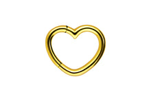 Laden Sie das Bild in den Galerie-Viewer, Herz Rund Clicker Ring piercinginspiration®