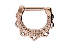 Laden Sie das Bild in den Galerie-Viewer, Septum Daith Clicker Ring Oriental Kleine Spitzen piercinginspiration®