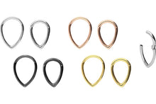 Laden Sie das Bild in den Galerie-Viewer, Septum Daith Clicker Ring Tropfen piercinginspiration®
