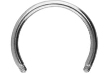 Laden Sie das Bild in den Galerie-Viewer, Hufeisen Ring Barbell ohne Kugeln Chirurgenstahl piercinginspiration®