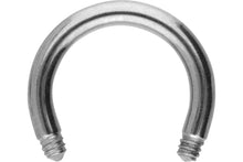 Laden Sie das Bild in den Galerie-Viewer, Hufeisen Ring Barbell ohne Kugeln Chirurgenstahl piercinginspiration®
