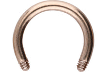 Laden Sie das Bild in den Galerie-Viewer, Hufeisen Ring Barbell ohne Kugeln Chirurgenstahl piercinginspiration®