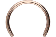 Laden Sie das Bild in den Galerie-Viewer, Hufeisen Ring Barbell ohne Kugeln Chirurgenstahl piercinginspiration®