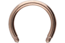 Laden Sie das Bild in den Galerie-Viewer, Titan Hufeisen Ring Barbell ohne Kugeln piercinginspiration®